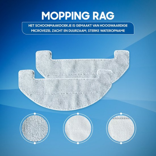 SubCombines™ | Robotstofzuiger Pro Microvezel Wasbare Doek (2 Stuks)