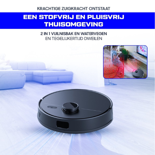 SubCombines™ | Robotstofzuiger Pro met Dweilfunctie en Zelflegende Laadstation