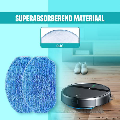 SubCombines™ | Robotstofzuiger Microvezel Wasbare Doek (2 Stuks)