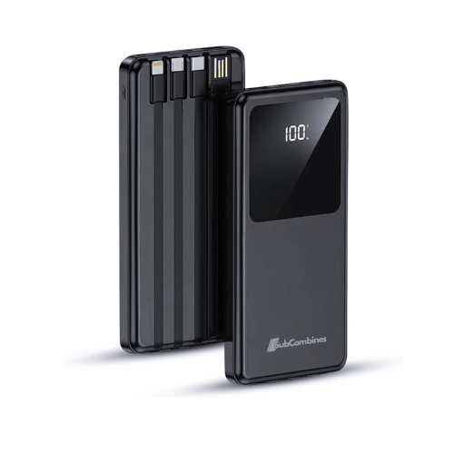SubCombines™ | Powerbank 10000 mAh - Batterij LED-display Incl. Zaklamp