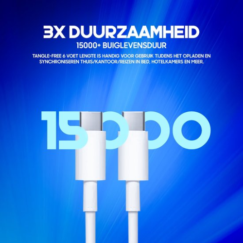 SubCombines™ | Oplaadkabel USB-C naar USB-C (1m Oplader) - 20W