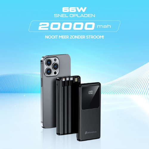 SubCombines™ | Powerbank 10000 mAh - Batterij LED-display Incl. Zaklamp